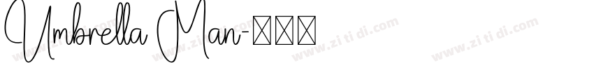 Umbrella Man字体转换